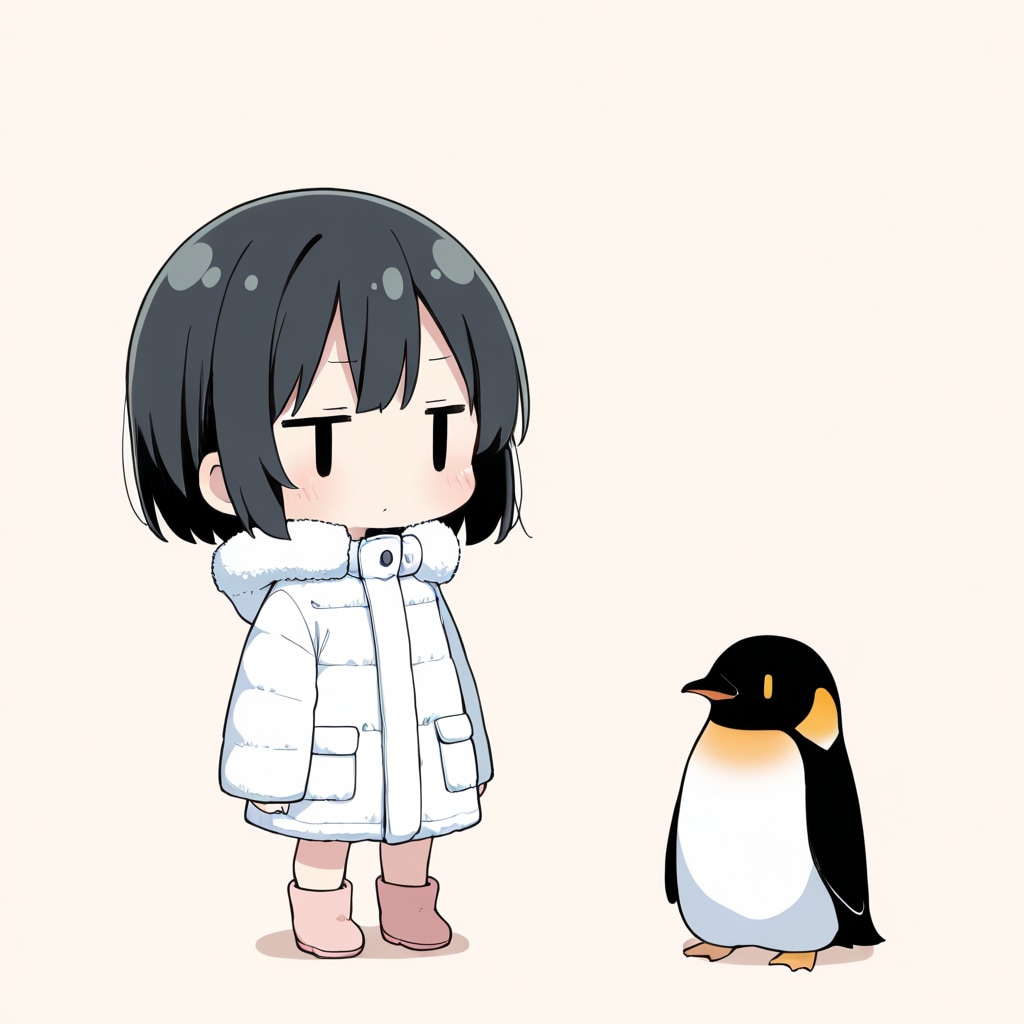 南極でペンギンと遊ぶ