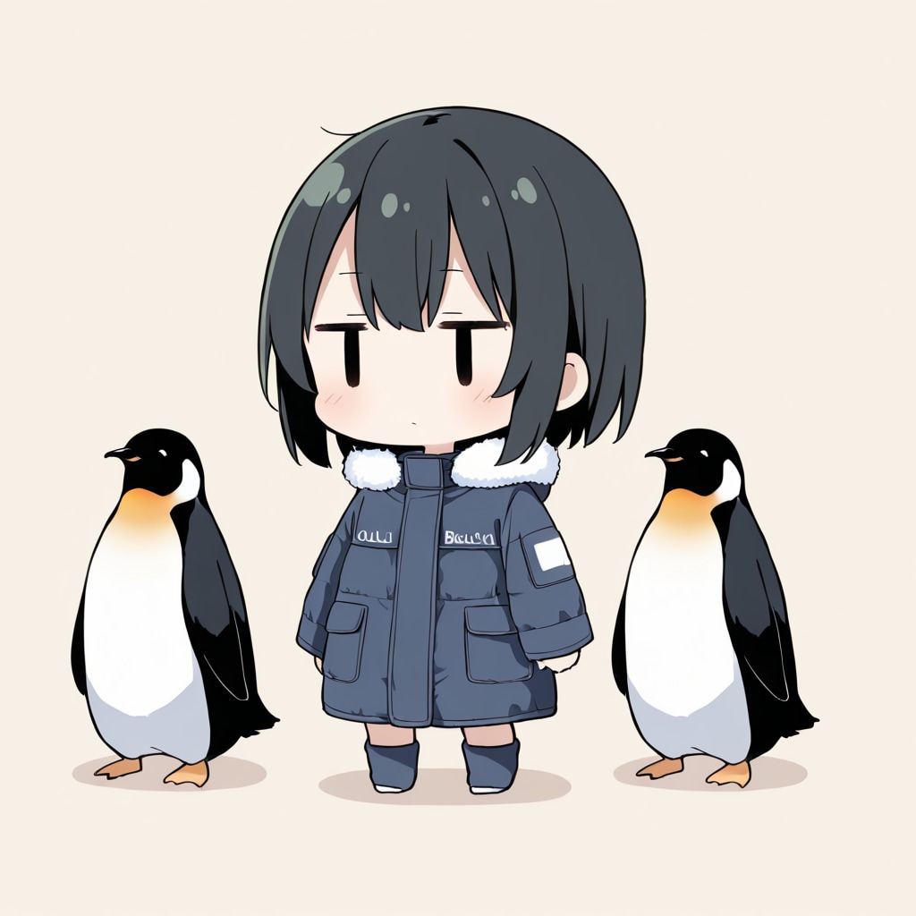 南極でペンギンと遊ぶ