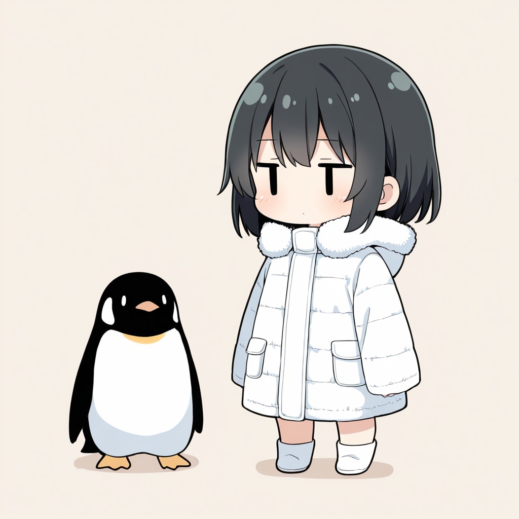 南極でペンギンと遊ぶ
