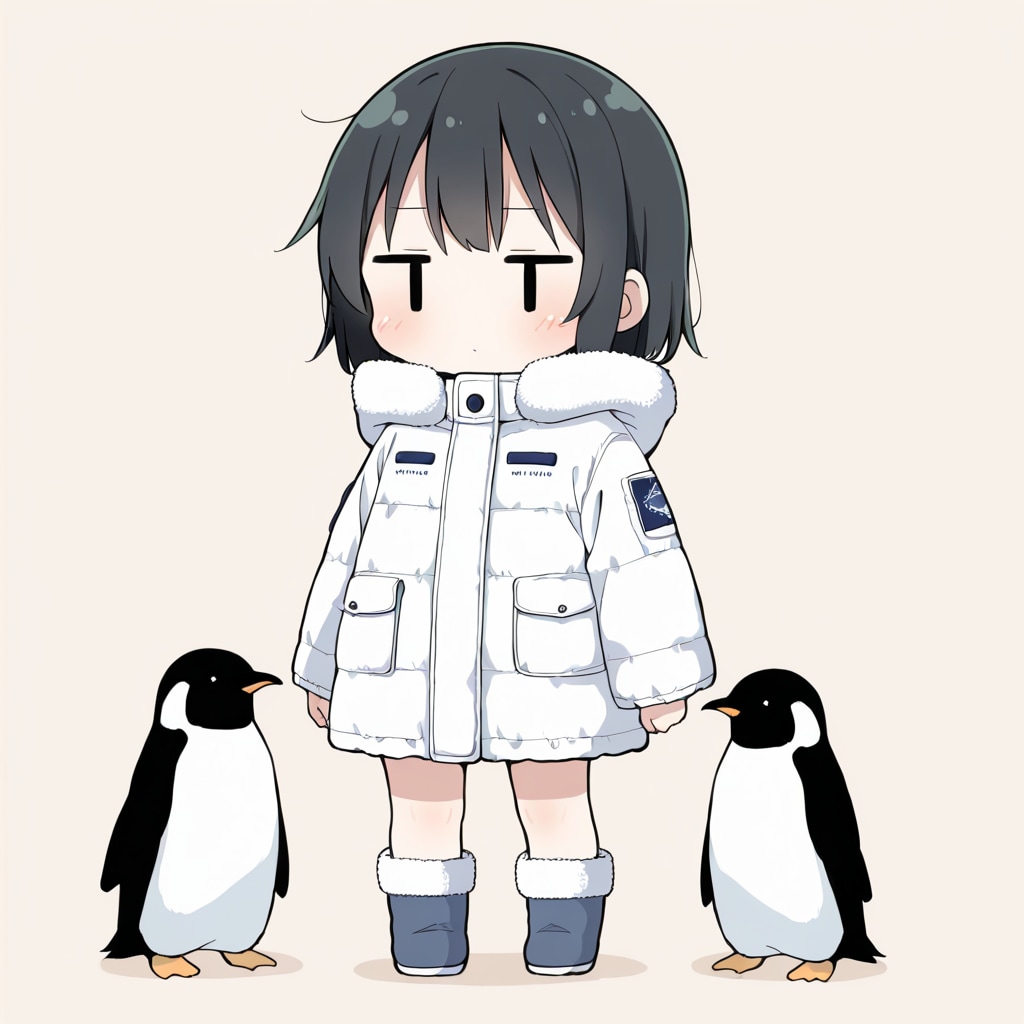 南極でペンギンと遊ぶ