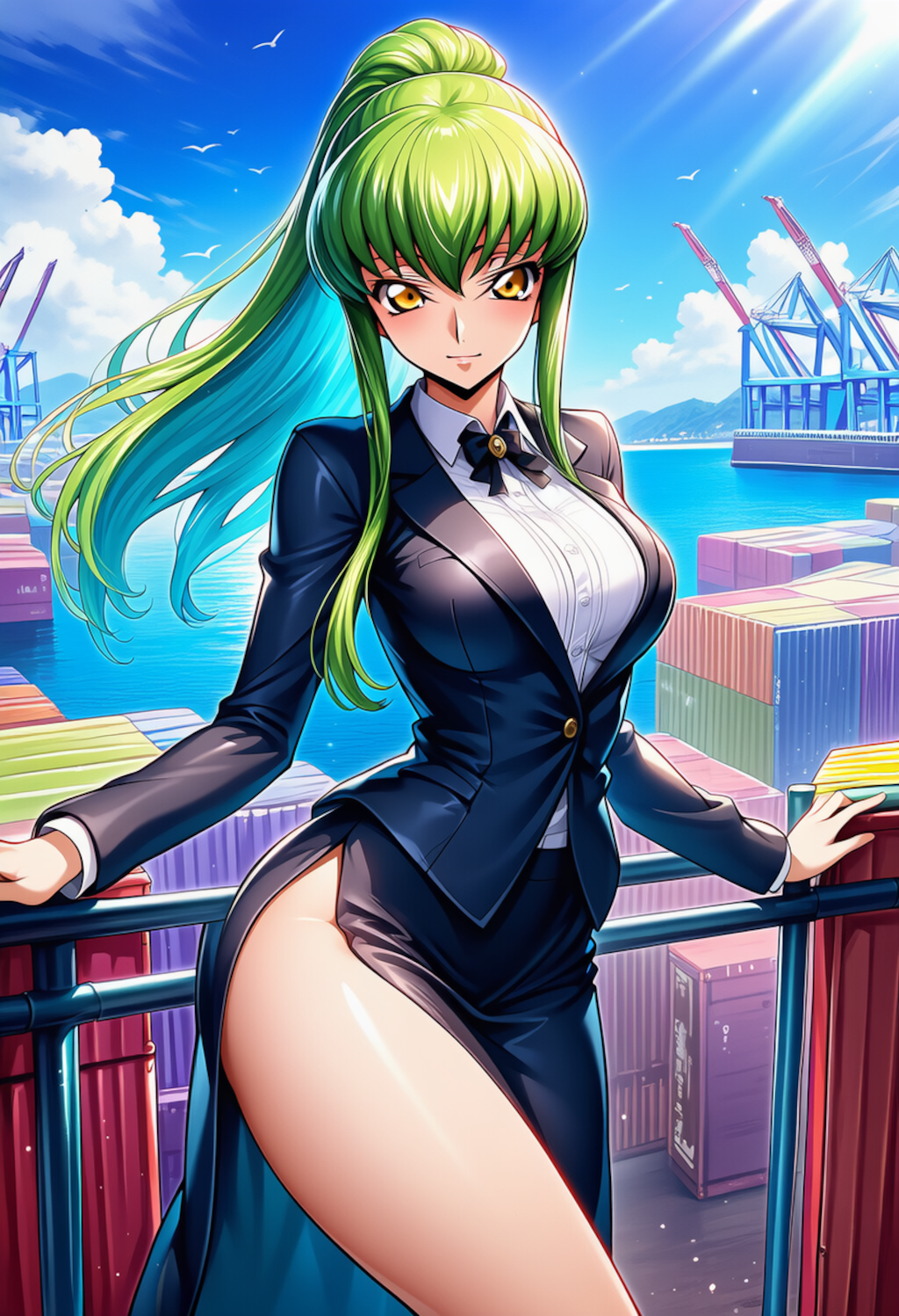 鋼色の余光 ― Harbor Contrast