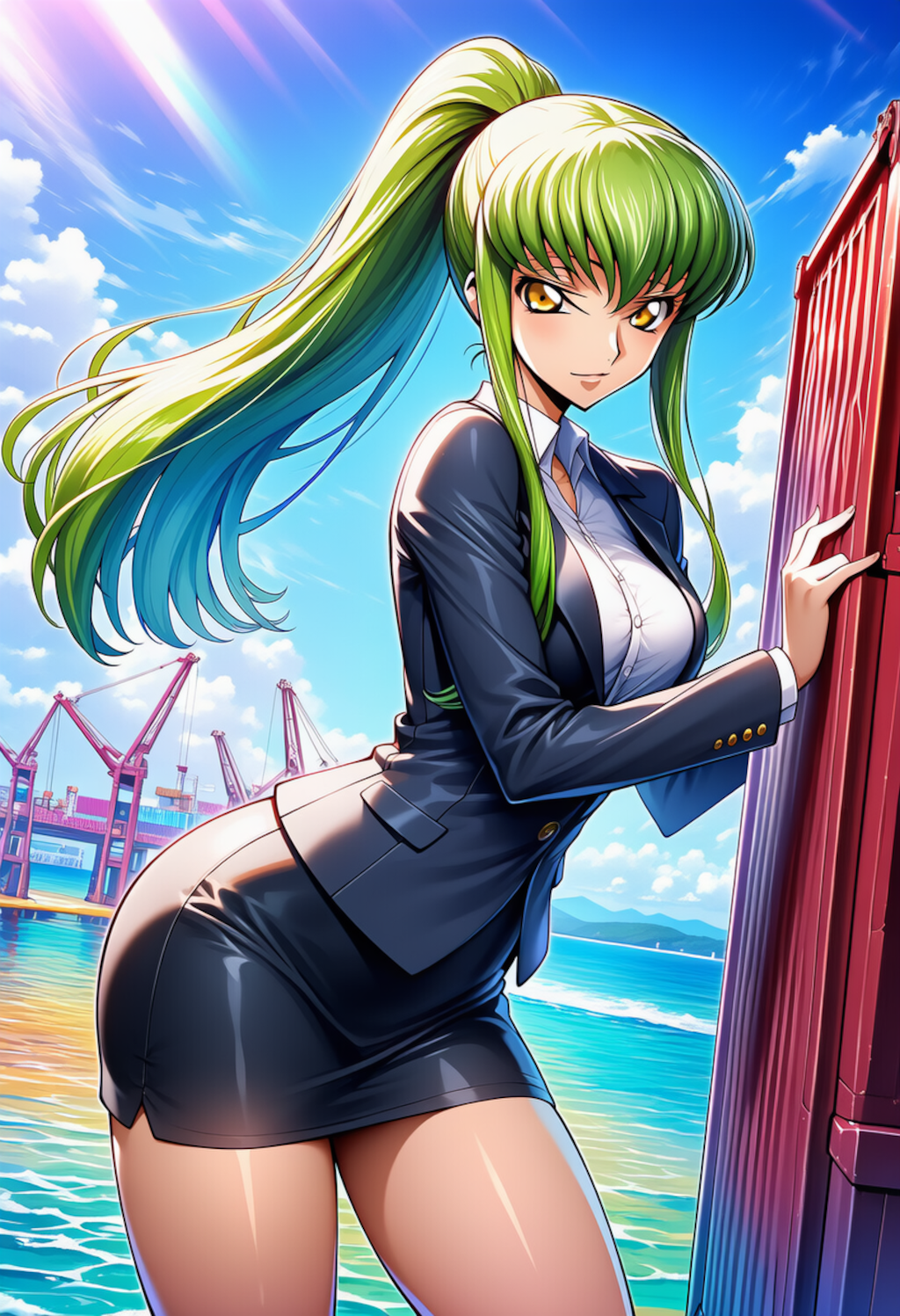 鋼色の余光 ― Harbor Contrast