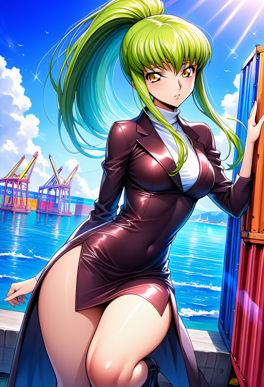 鋼色の余光 ― Harbor Contrast