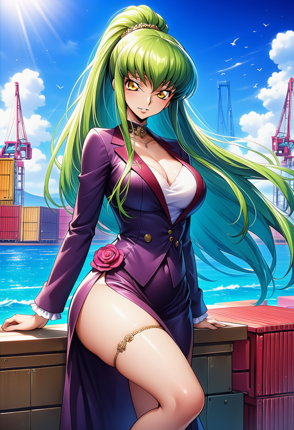 鋼色の余光 ― Harbor Contrast