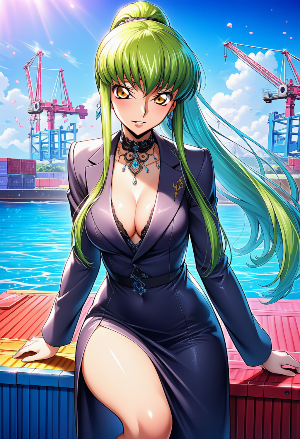 鋼色の余光 ― Harbor Contrast