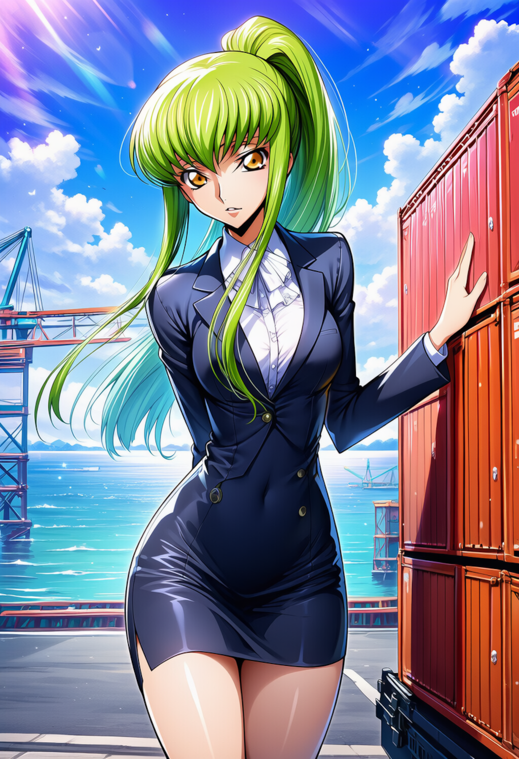 鋼色の余光 ― Harbor Contrast