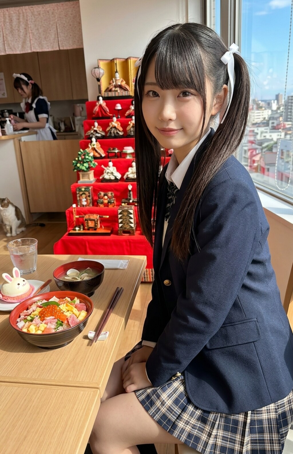 黒ツイさん。3月3日 #雛祭り #桃の節句