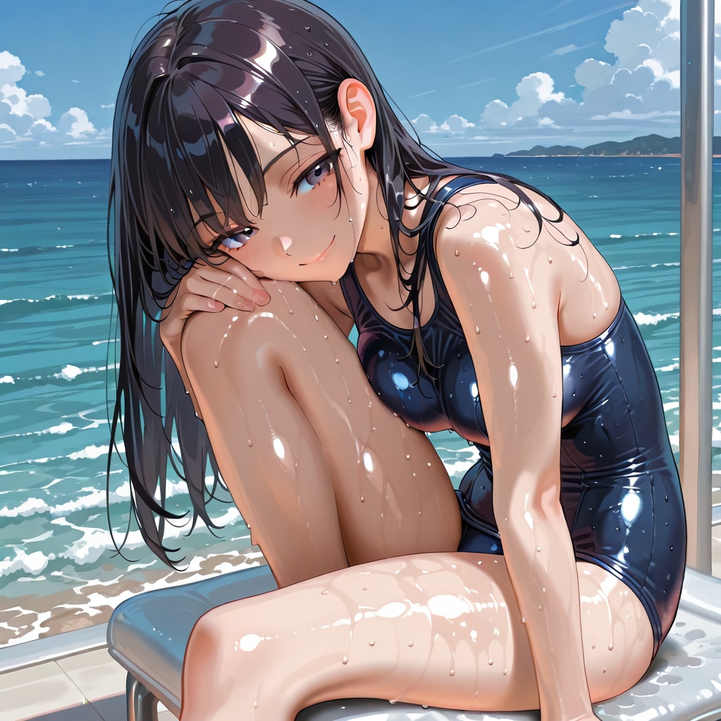 海スク水