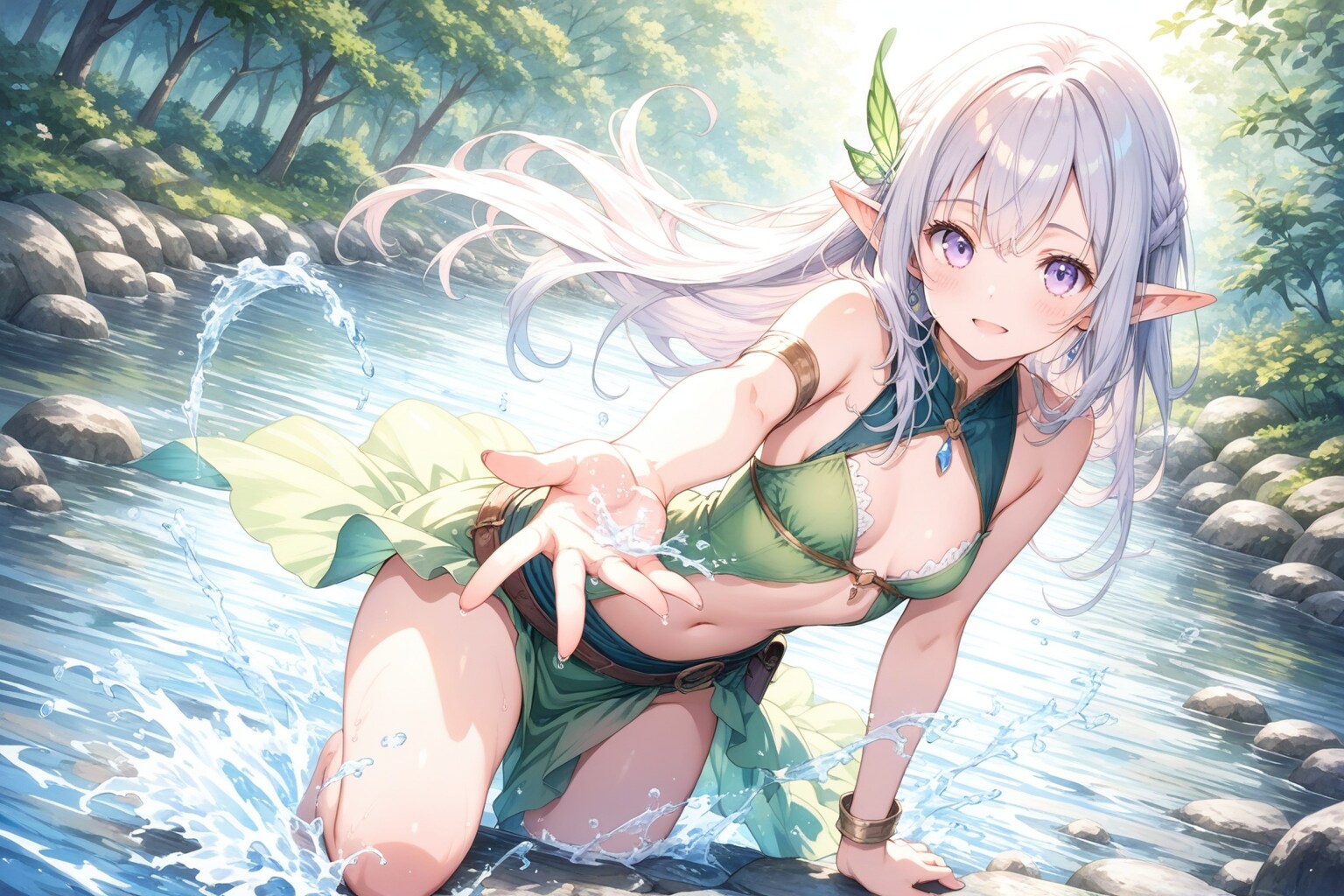 川遊び