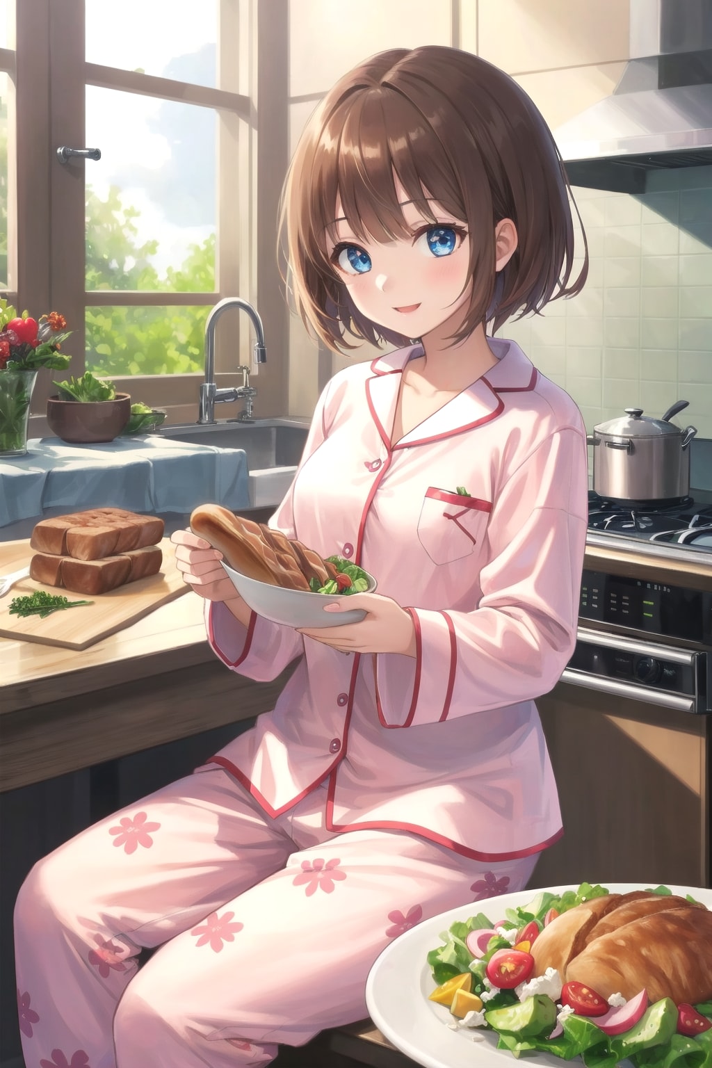 食材に感謝！ | の人気AIイラスト・グラビア