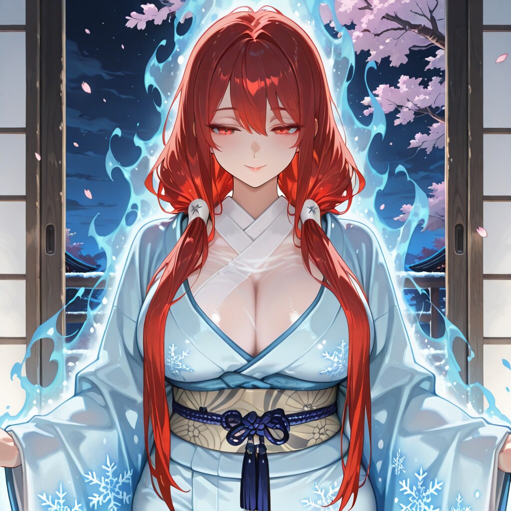 夜桜の雪女店長