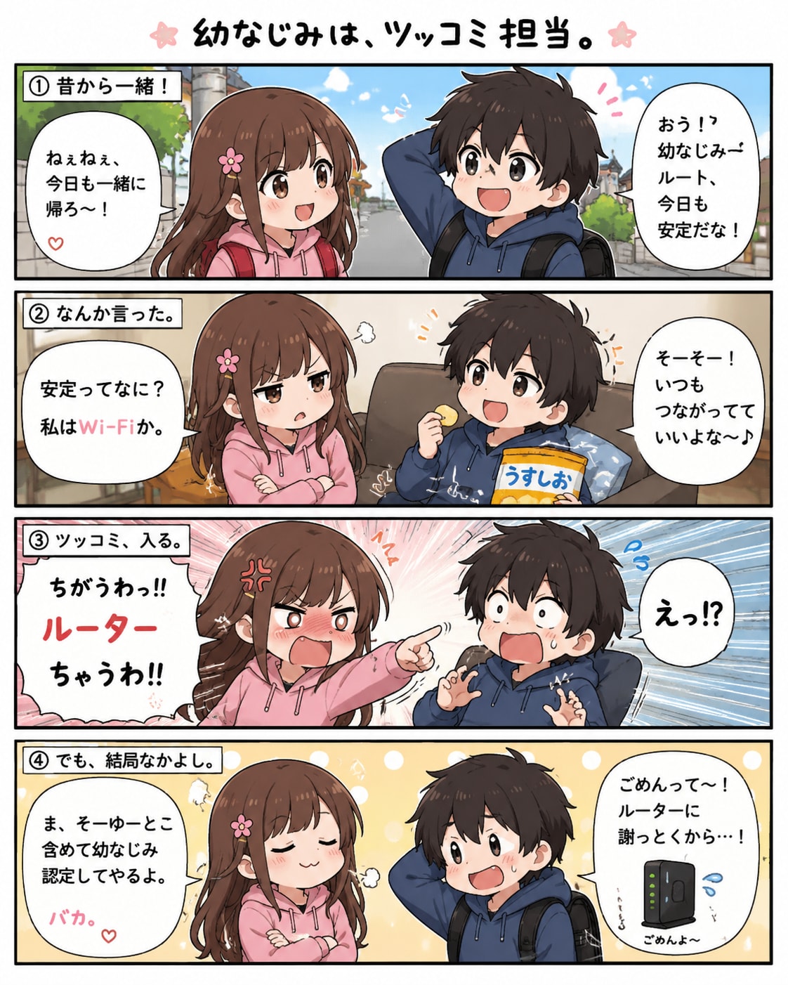 幼馴染はツッコミ担当