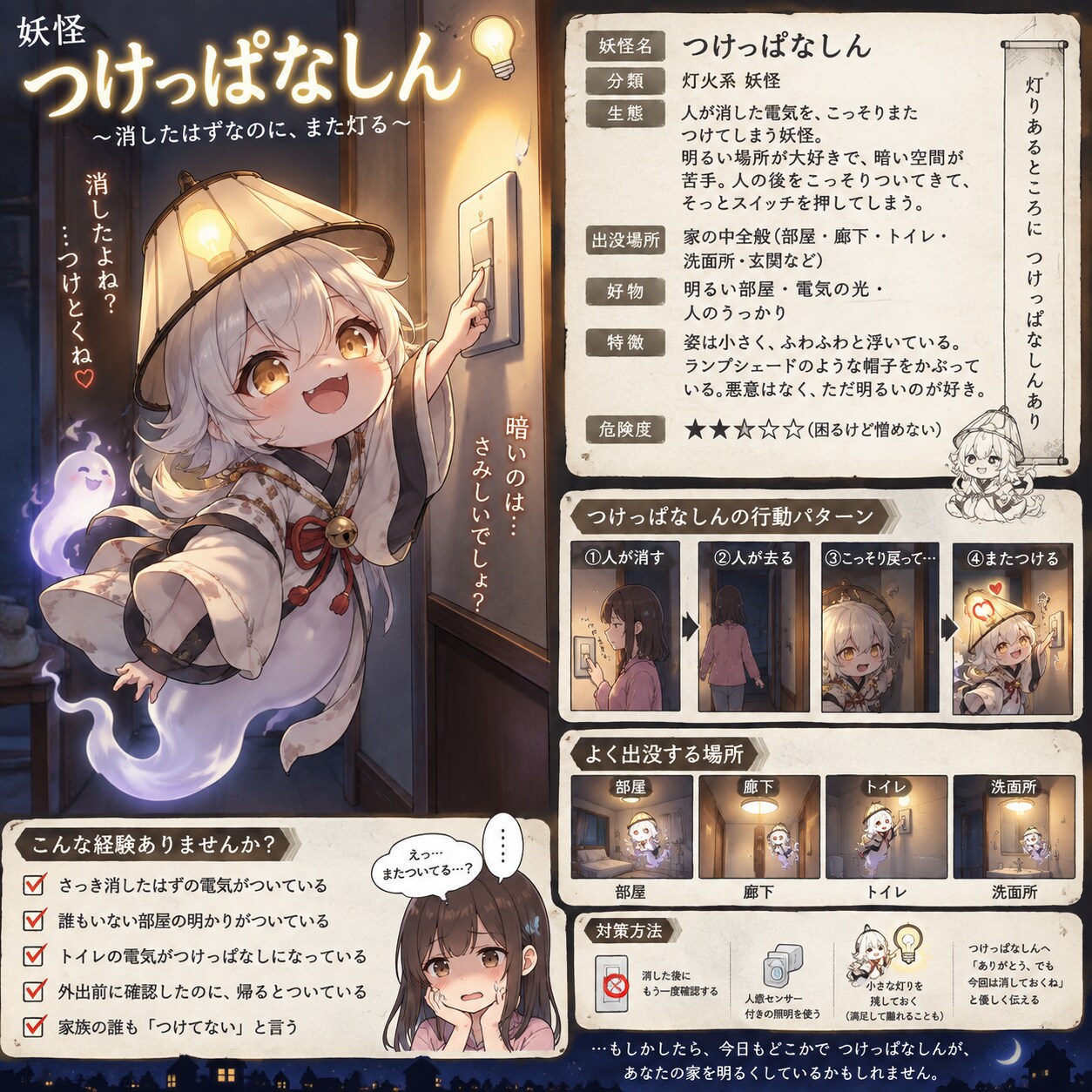 妖怪　つけっぱなしん | の人気AIイラスト・グラビア