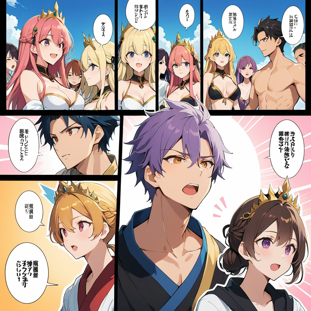 モブ男、異世界でハ―レム王になる件 | の人気AIイラスト・グラビア