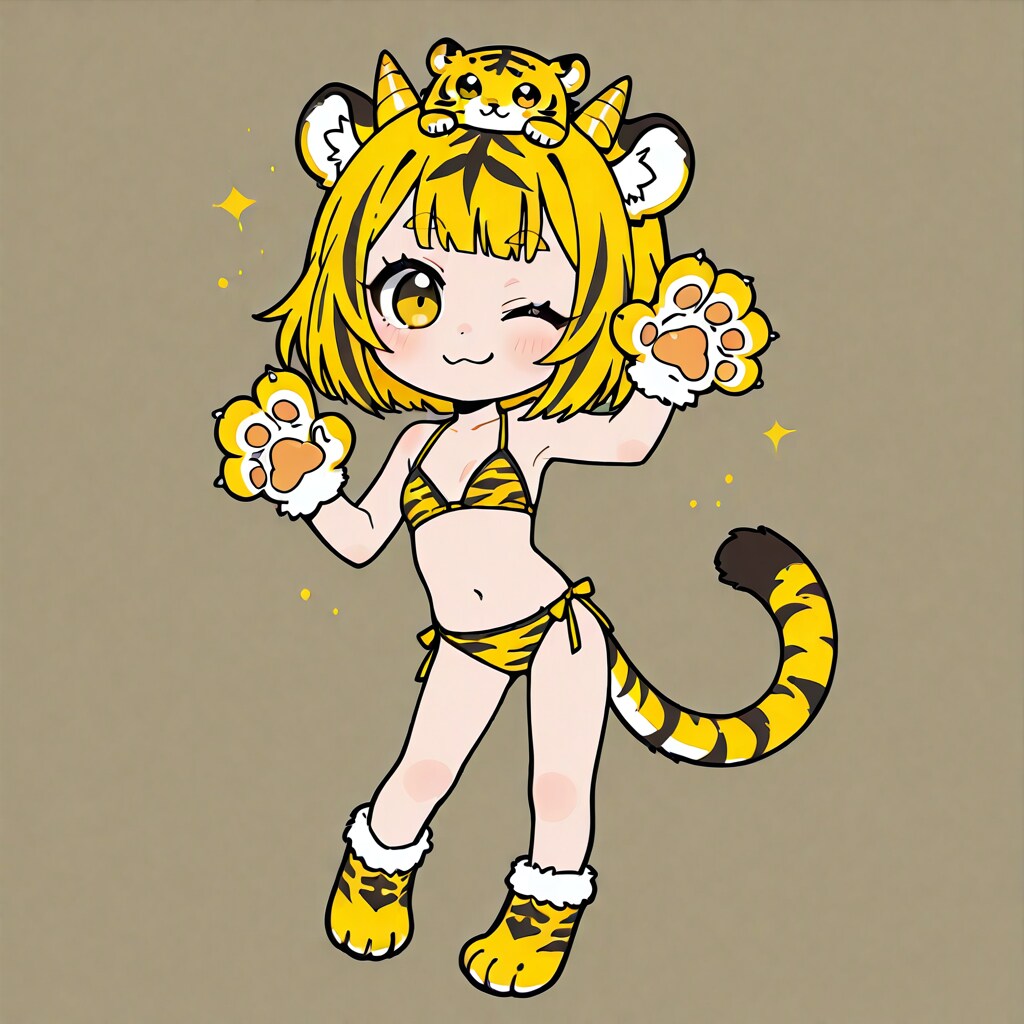鬼ガール（尻尾つき）