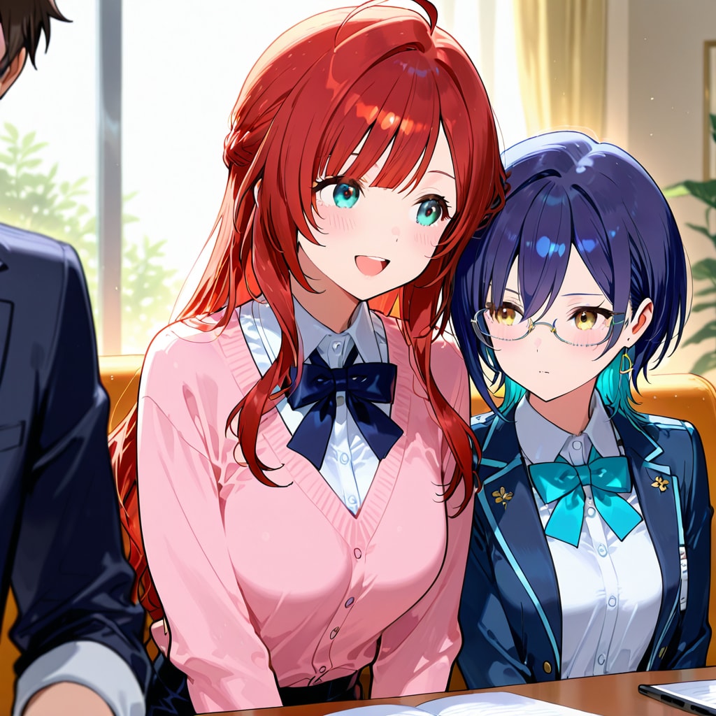 新ユニット結成会見　その１をPHOENIXで生成してみた | の人気AIイラスト・グラビア