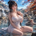 露天風呂の日企画作品です 2枚目