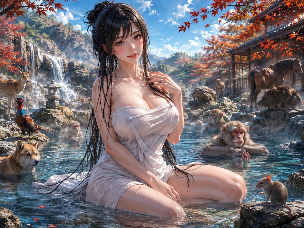 露天風呂の日企画作品です