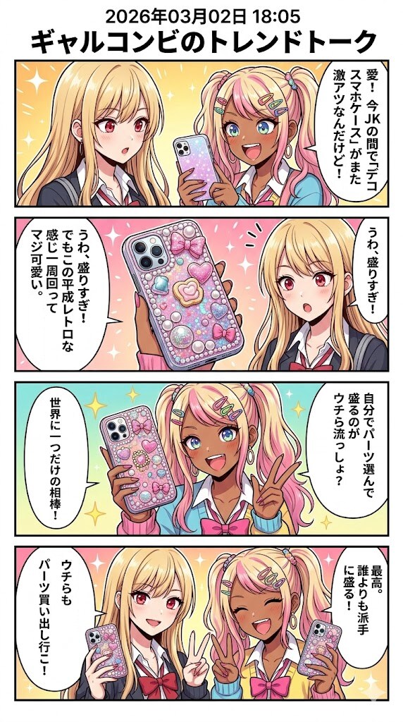 リバイバルブーム！「超デコスマホケース（平成レトロデコ）」 | の人気AIイラスト・グラビア