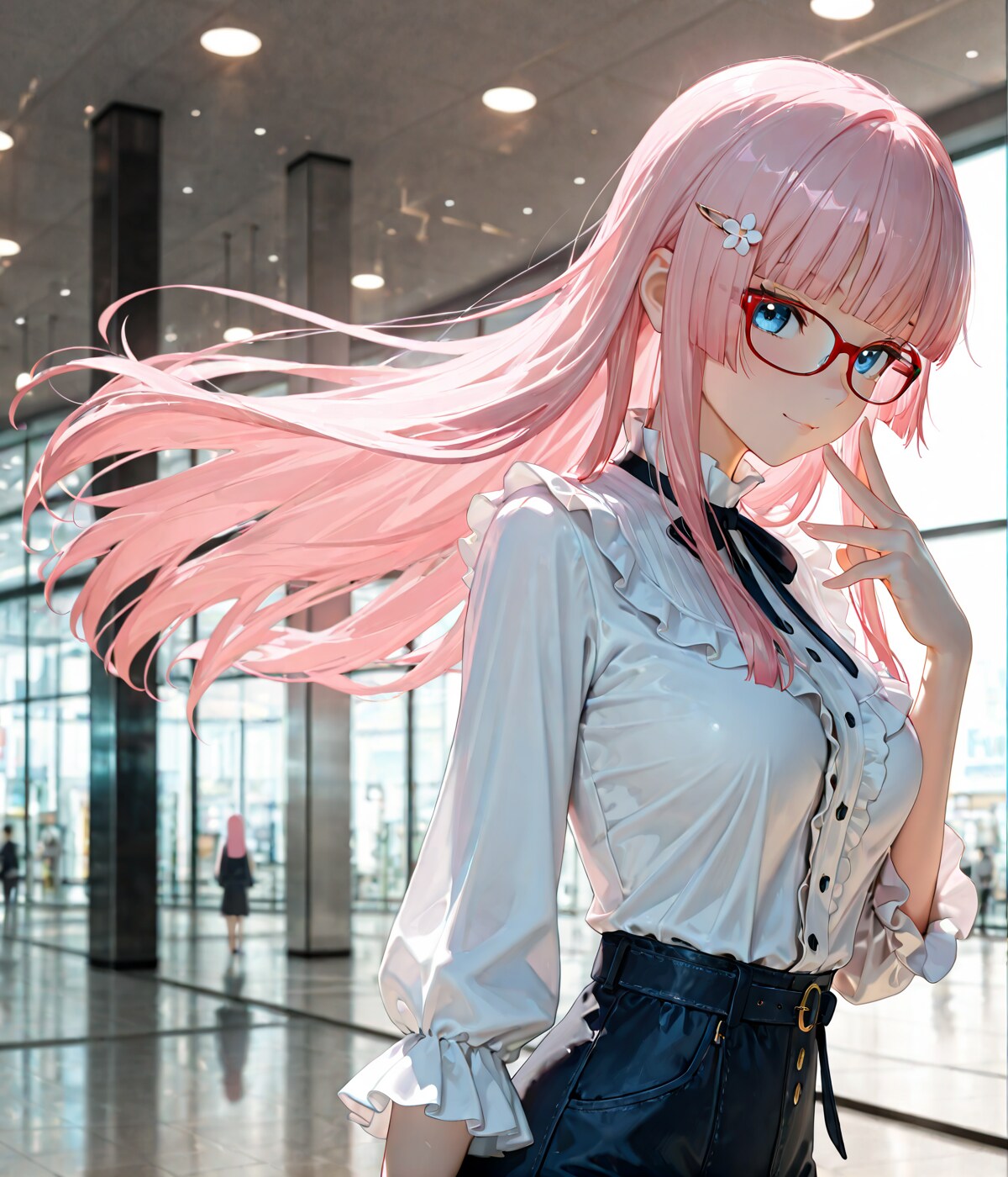 「お正月からオシャレしちゃった。明日から仕事だけど現実逃避…」