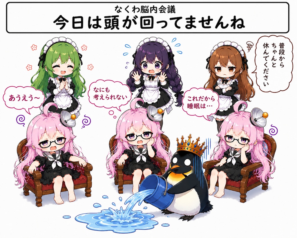 今日は頭が回ってませんね
