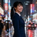 雨の繁華街 4枚目