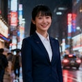 雨の繁華街 3枚目