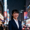 雨の繁華街 5枚目
