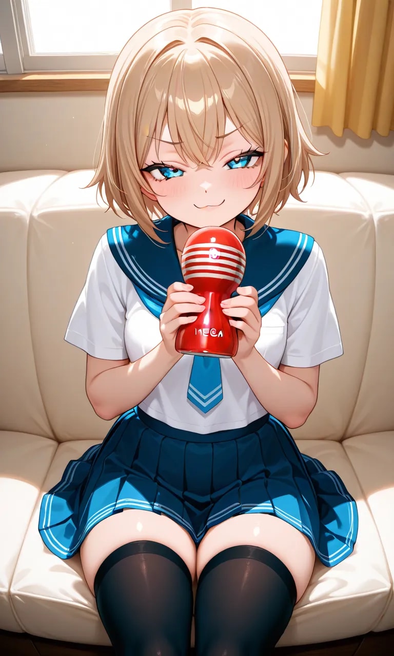 おもちゃ・咥えゴム・脇見せ・アメ舐めで煽って来るメスガキ