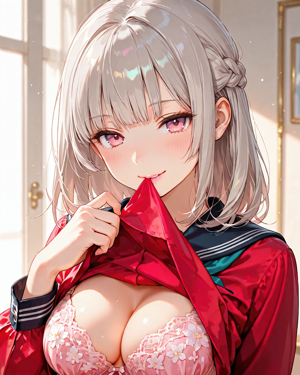 学校にて