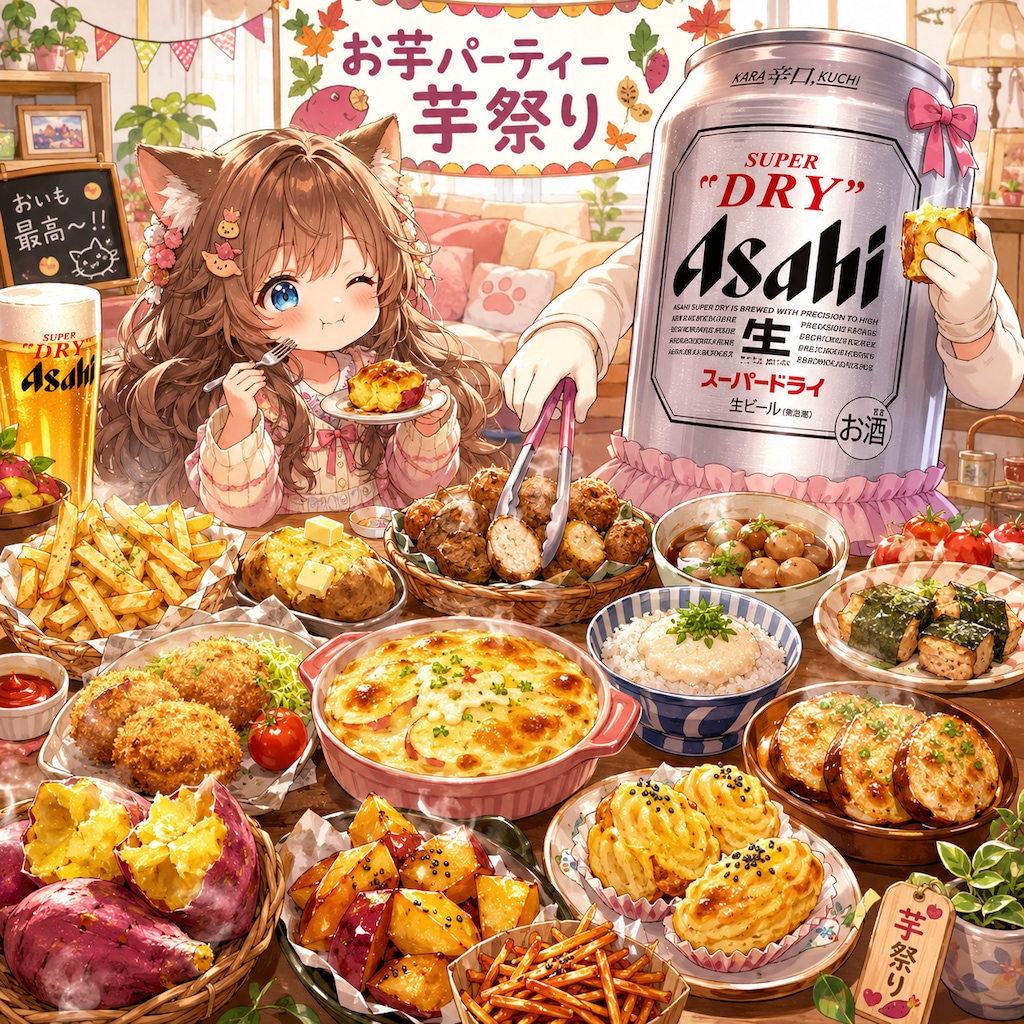 おいも祭りの小さな女の子