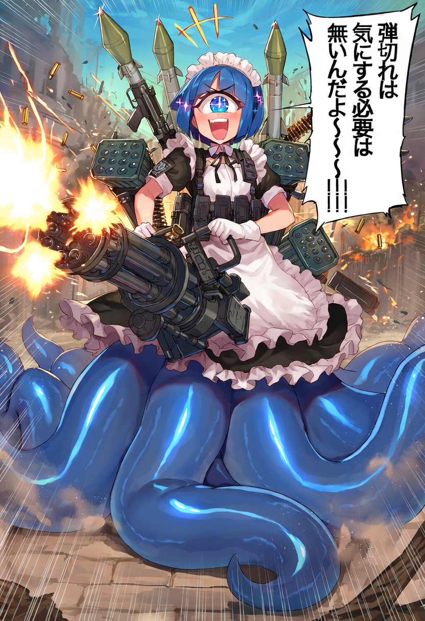 単眼スキュラ　戦うメイド | の人気AIイラスト・グラビア