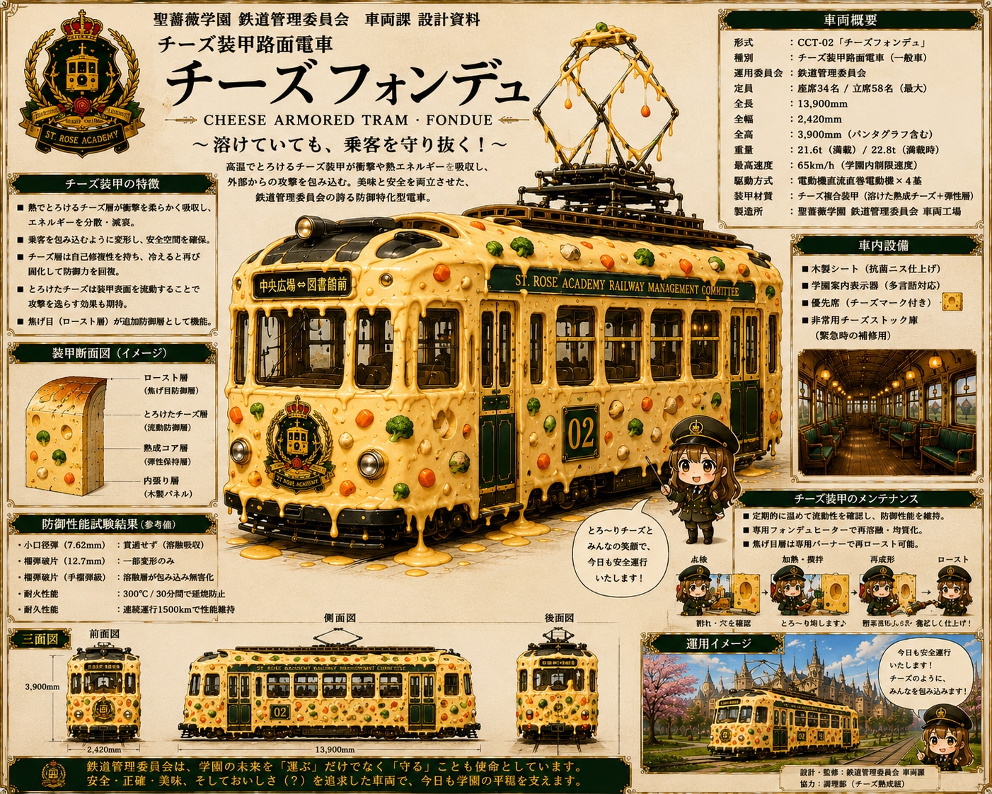 チーズ装甲路面電車「チーズフォンデュ」