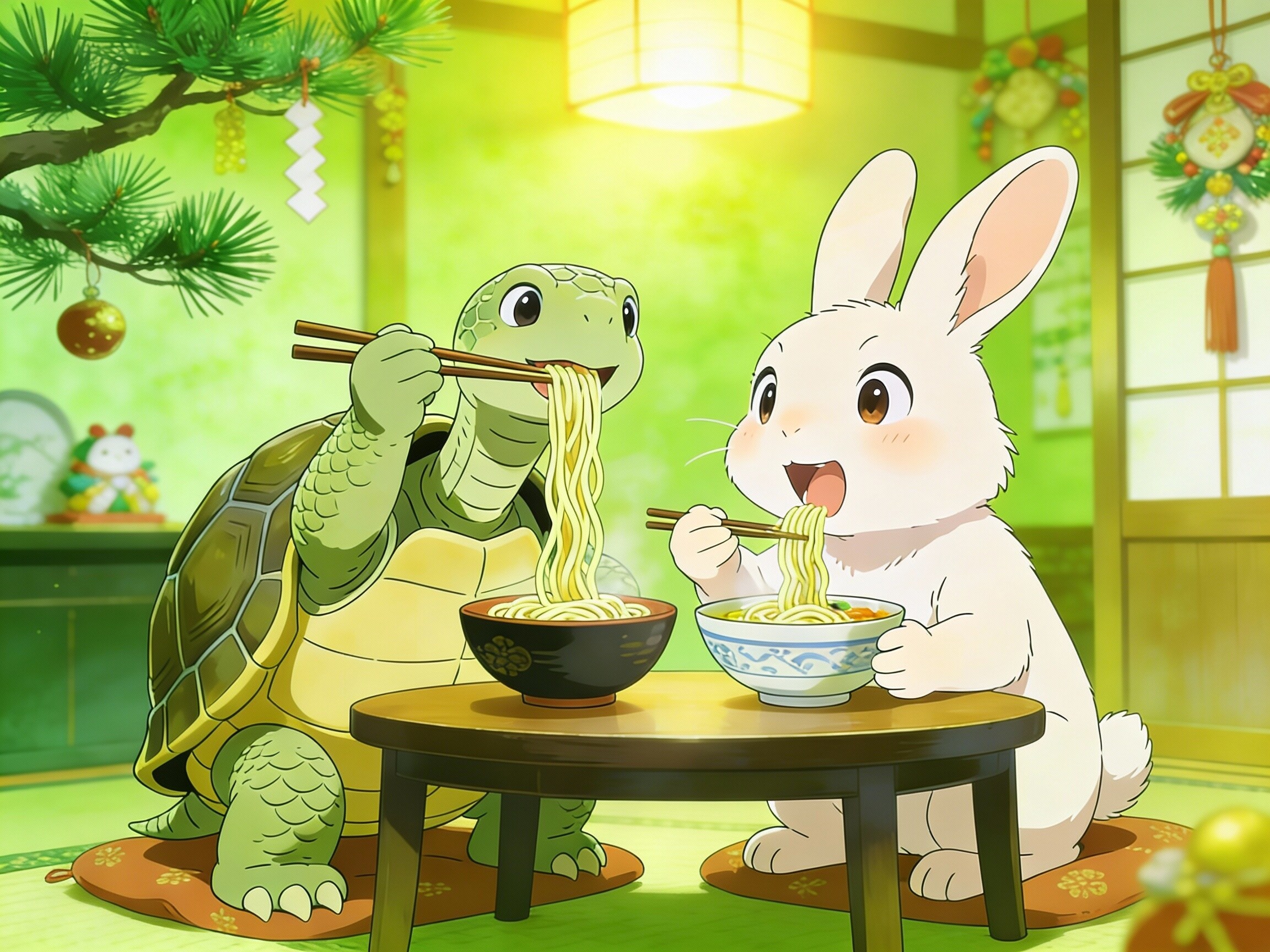 🐢年越しそば🐰