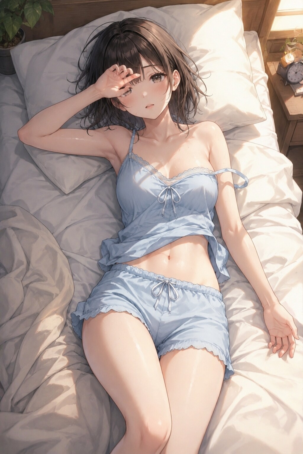 暑い朝の幼馴染