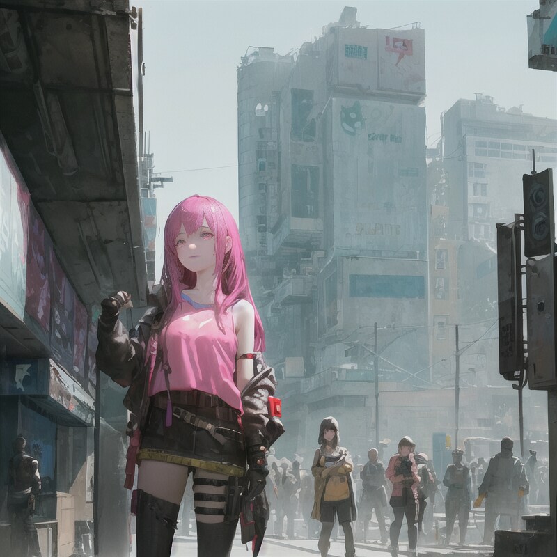 サイバーパンクな日常風景