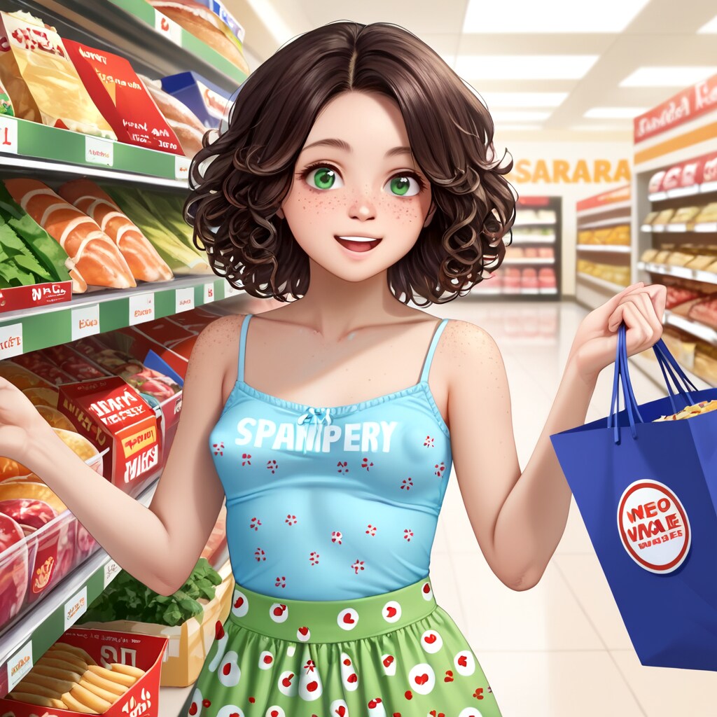 ラテン系ノーブラ少女