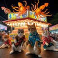 イカ焼き屋台を営む猫 8枚目