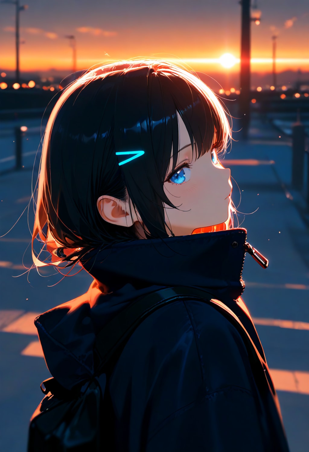 ポートレート(光と影)(cinematic lighting)(37)
