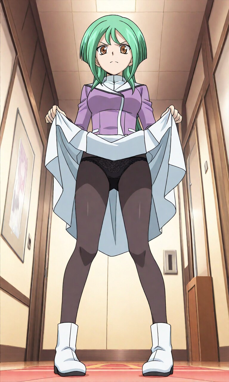 パンスト越しのパンツ嫌な顔されながら