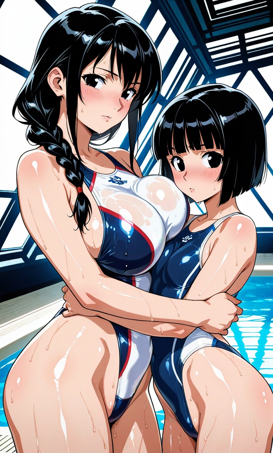 巨乳の娘でも貧乳の娘でも？悪のハイレグ女戦闘員が正義の美少女戦士達と戦えば！？平等に訪れる未来のさだめ💦それは「消滅」！！
