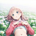 花畑（へそ見せ） 4枚目