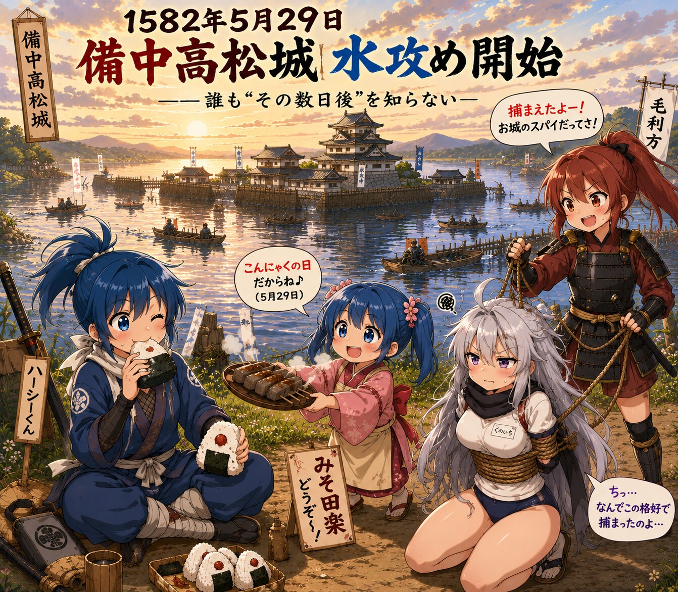 5月29日は備中高松城水攻めの開始日