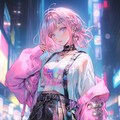サイバーパンク魔法少女？ 3枚目