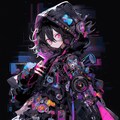 サイバーパンク魔法少女？ 2枚目