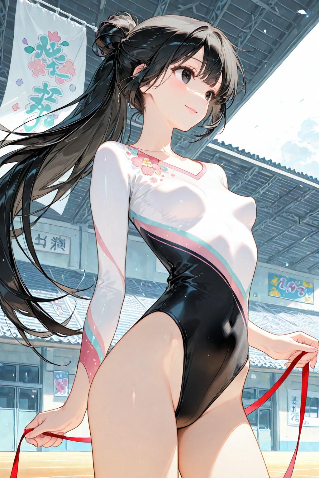 新体操に挑戦