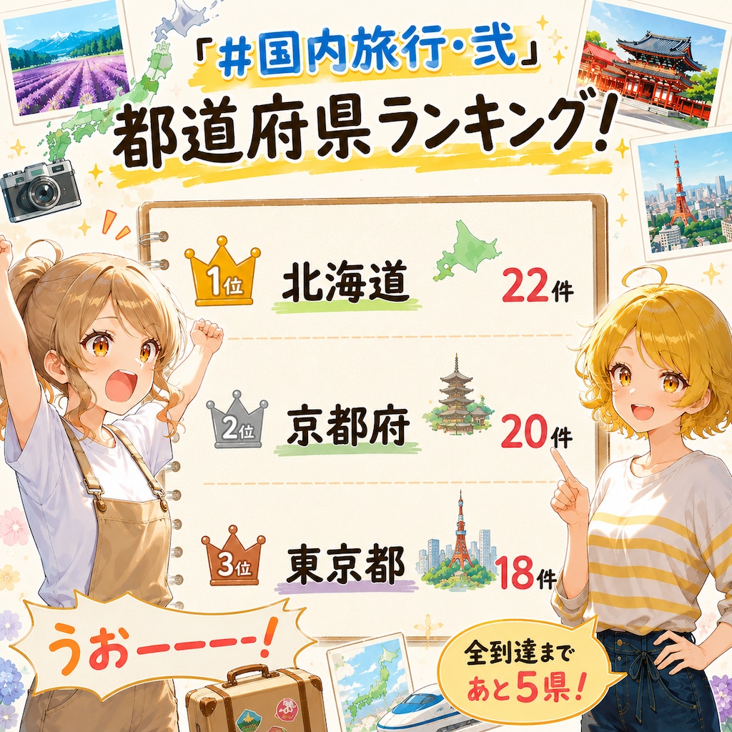 2日目結果発表！ #国内旅行･弐