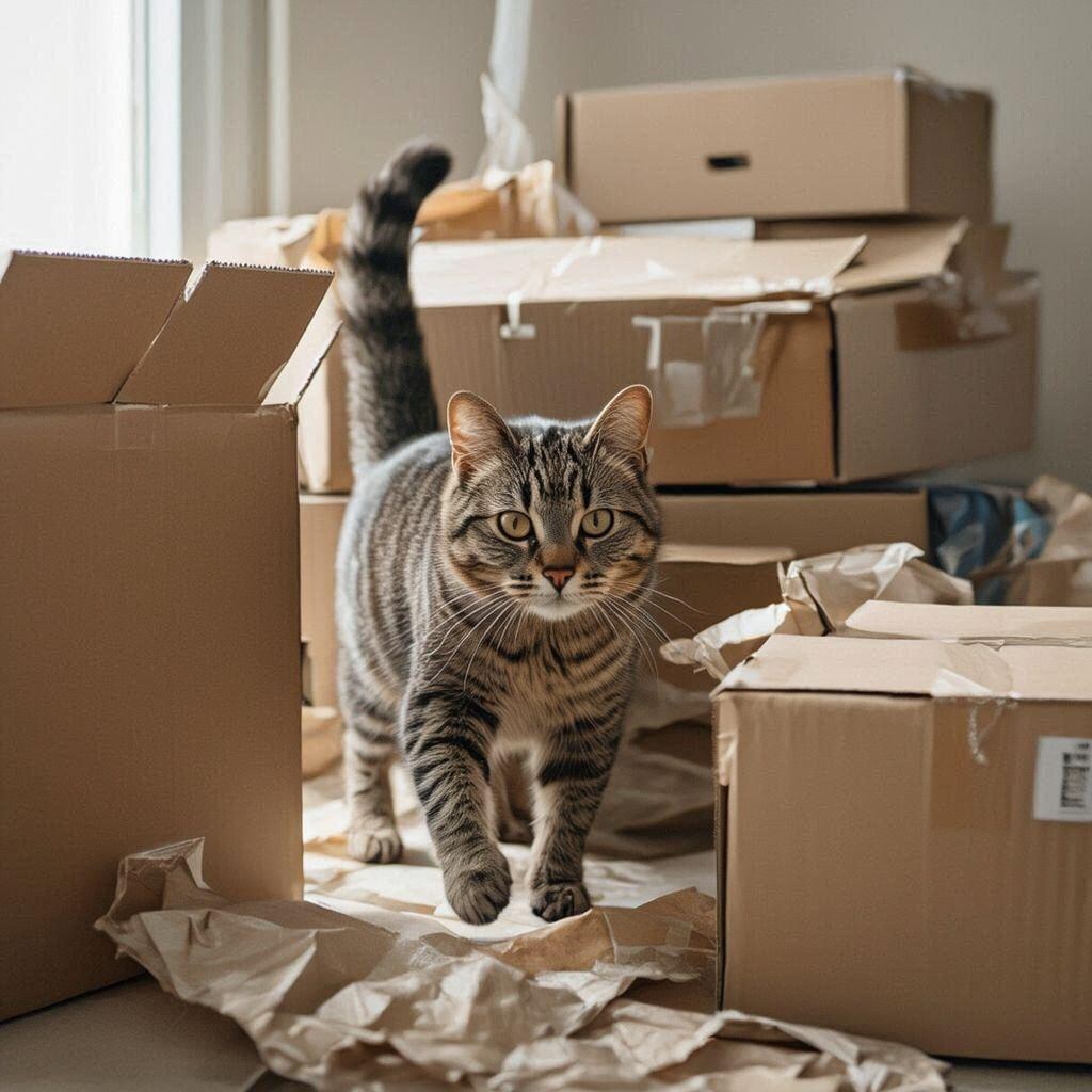 片付かない猫