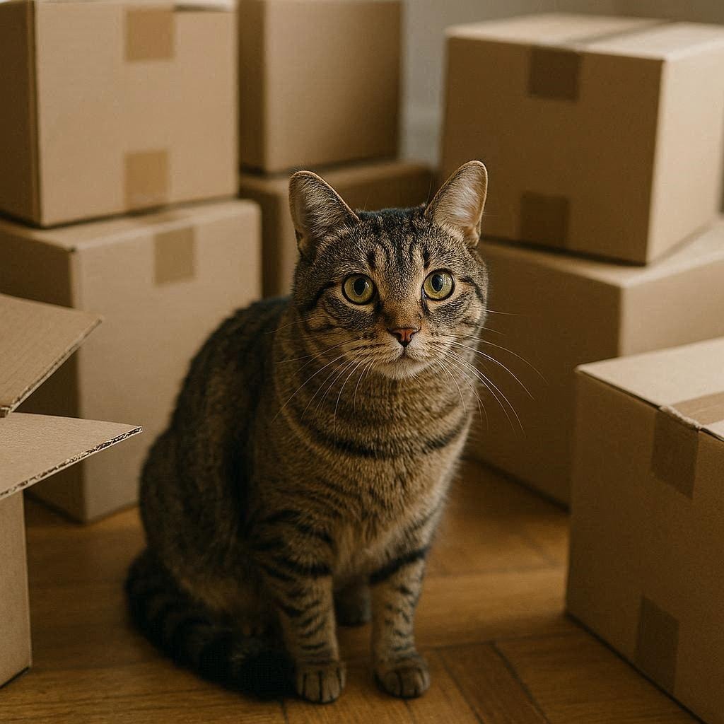 片付かない猫