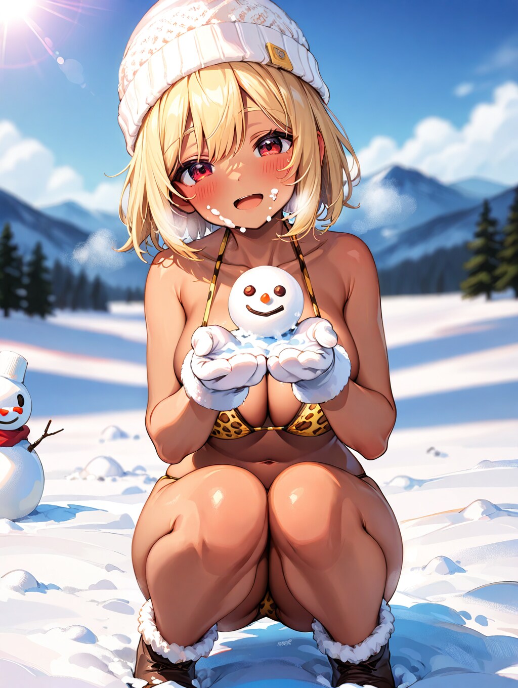 雪だるま！はい！